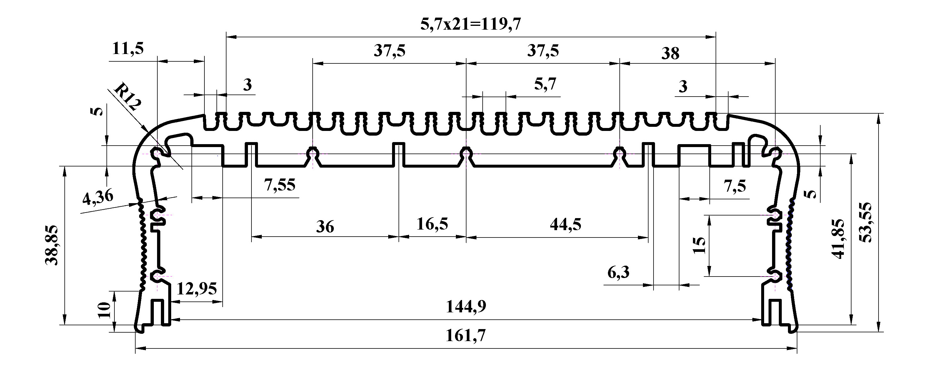 ЛИГРА - Корпус-радиатор для светодиодных светильников ABK006